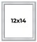 12x14 Classic Picture Frame with UV-Resistant Acrylic & Acid Free Backing, Available in 4 Finishes - Black, Brown, Gold, and Silver